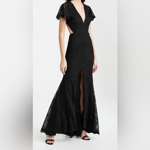 Fame And Partners Open Back Lace Dress